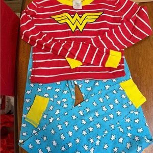 Hanna Andersson Red and Blue Superhero Pajama Set